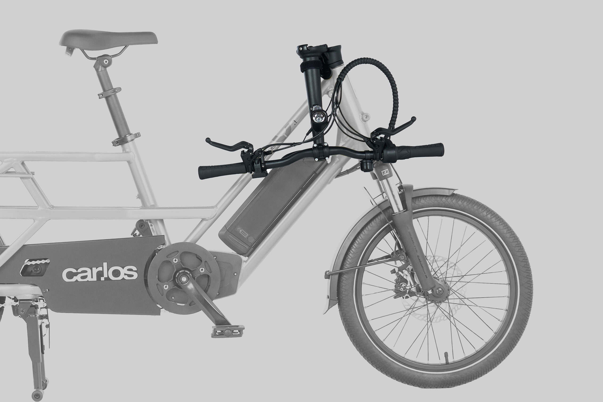 Anfaltbare und höhenverstellbare Lenksäule beim CAR.LOS Modell C