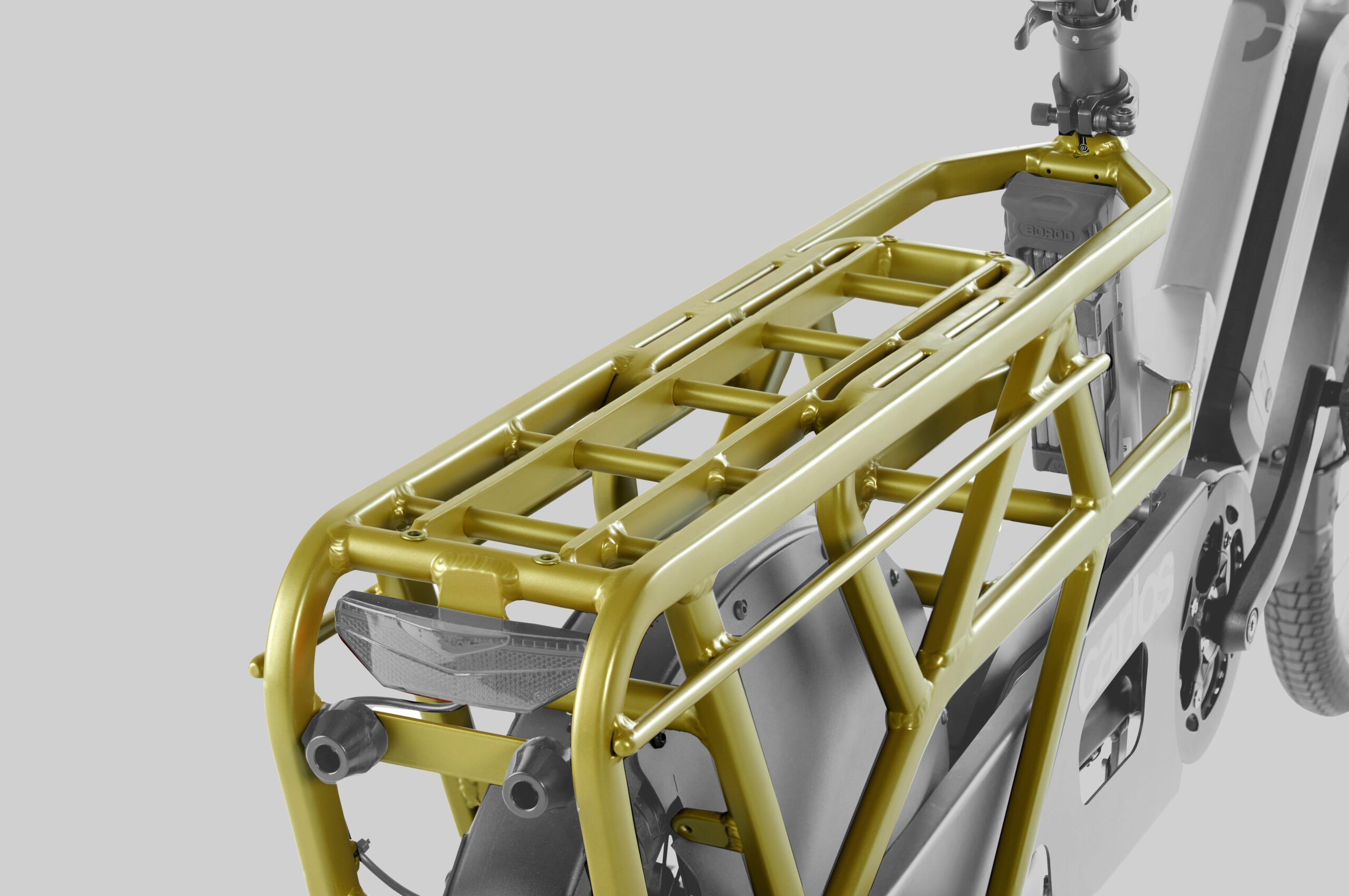 Schwerlast Rahmenheck beim CAR.LOS Modell M für bis zu 65 kg Zuladung.