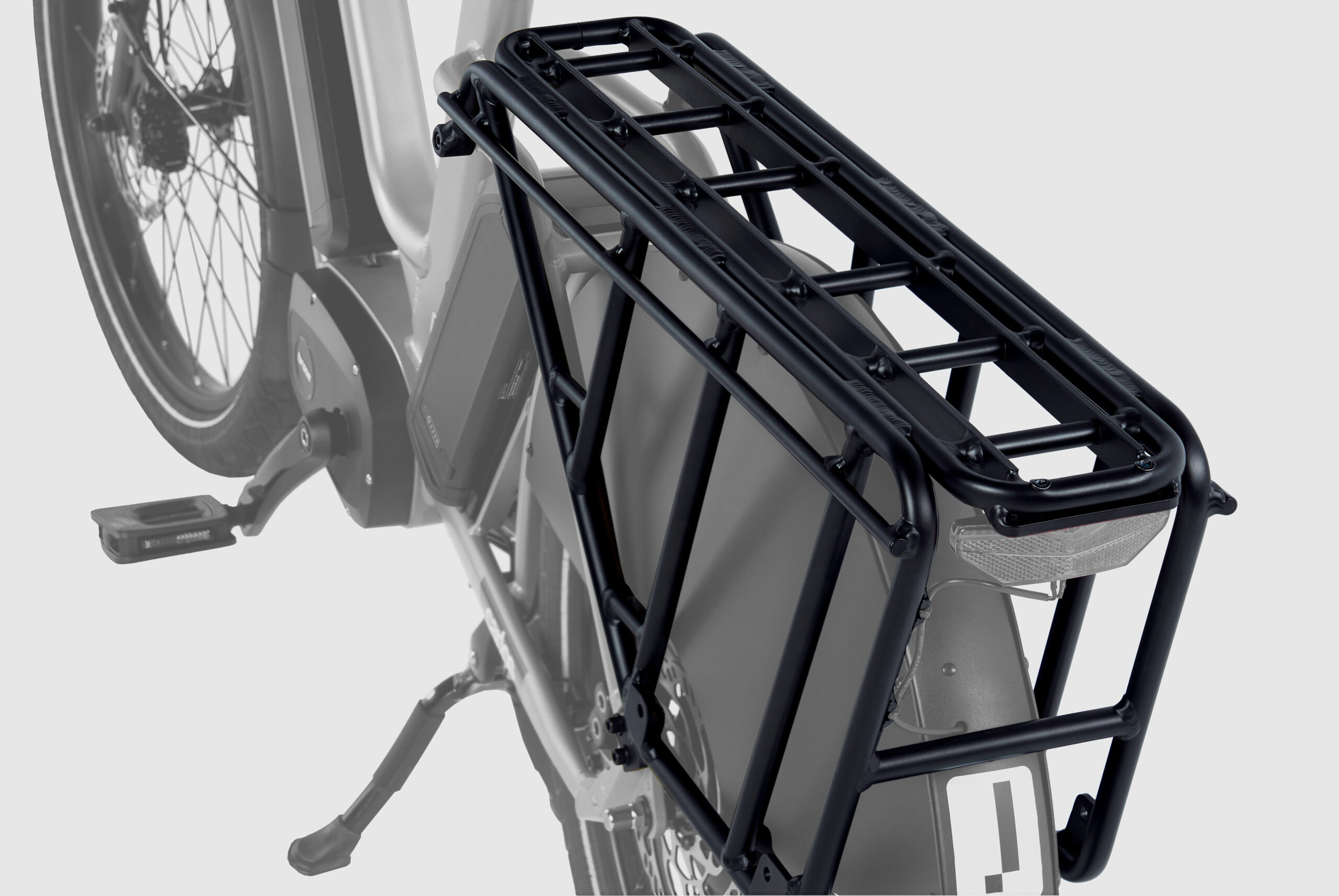 Cargo Gepäckträger beim CAR.LOS Modell M für bis zu 65 kg Zuladung.