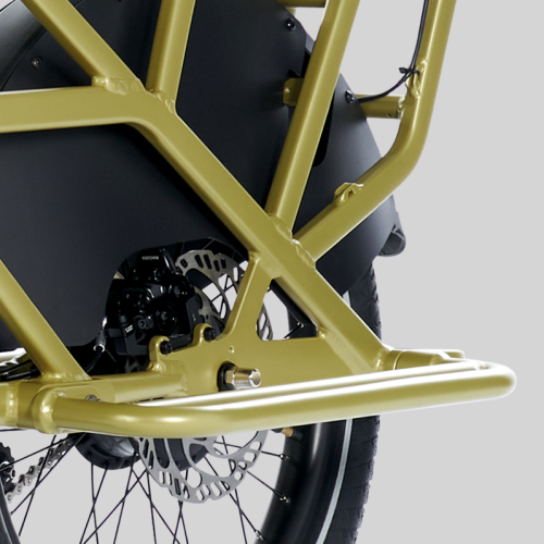 Stabile Fußrails mit Anti-Rutsch- Beschichtung.