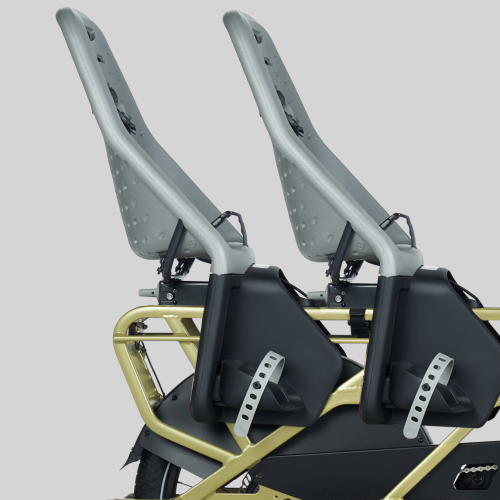 Vorbereitung für zwei Thule Yepp Kindersitze. (Kindersitze nicht inklusive)