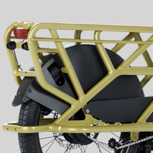 Schwerlast Heckträger für bis zu 65 kg Zuladung. (2 Kinder oder ein Erwachsener)