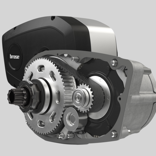 Kräftigere und sehr leiser BROSEE Driver-T Mittelmotor.